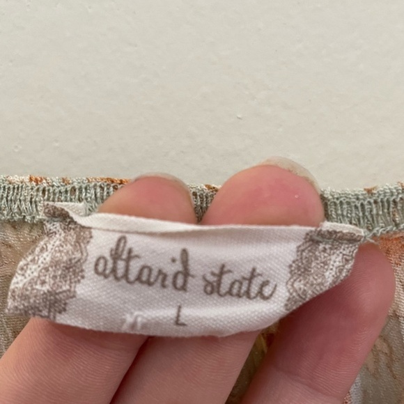 Altar'd State Floral Ruffle Sun Dress - L - Picture 6 of 8